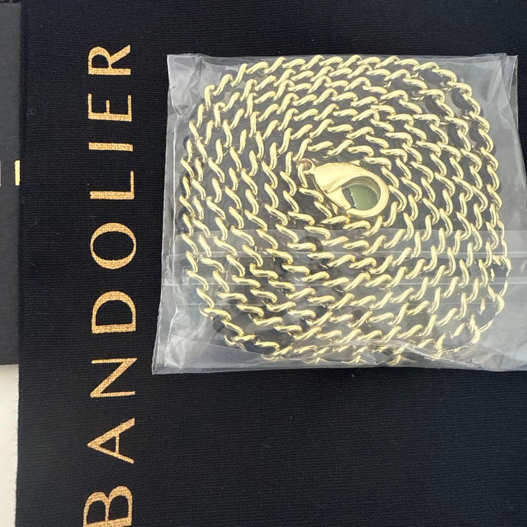 新品未使用 バンドリヤー リリー ストラップセット ブラック ゴールド