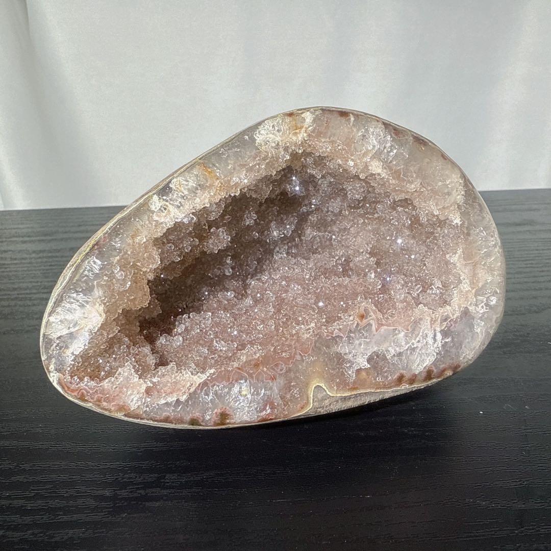 天然石アメジストのドーム　置物NO.102304