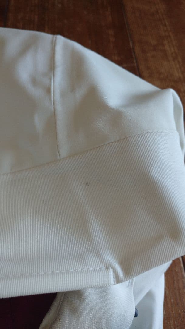 ホワイト/ネイビー フード付きスキーウェア