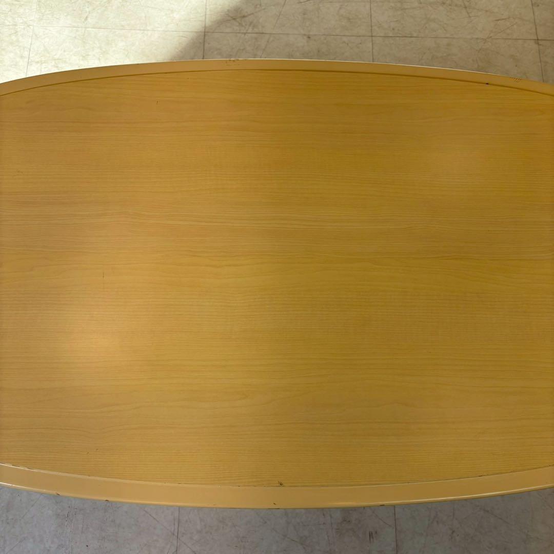 楕円テーブル　センターテーブル　リビングテーブル　ローテーブル　真鍮ベース