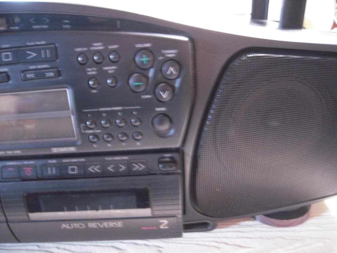 AIWA CSD-XR90　ダブルカセットデッキ　ジャンク　バブルラジカセ