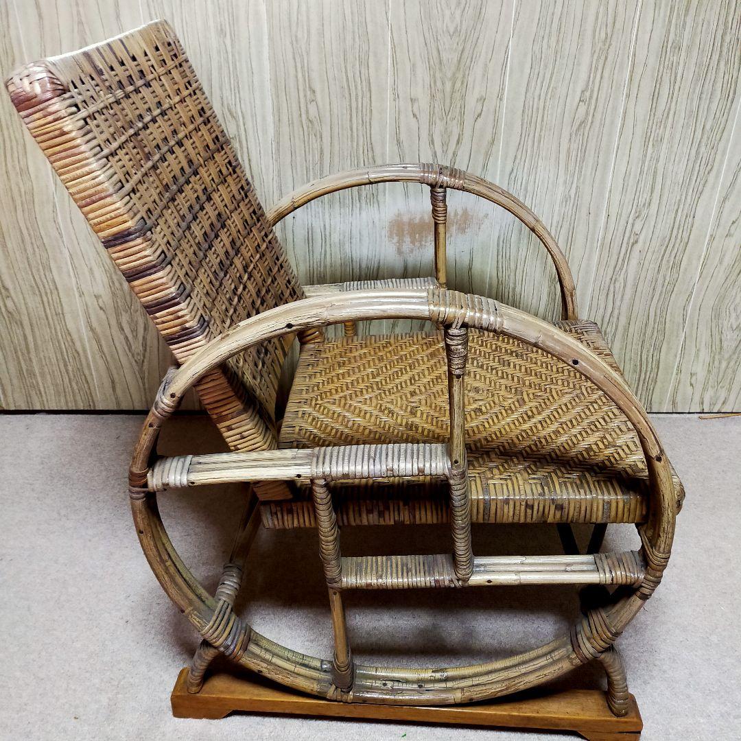 最終価格　ラタン 　籐の椅子　　ビンテージ　籐製品　台湾高雄　1956年購入