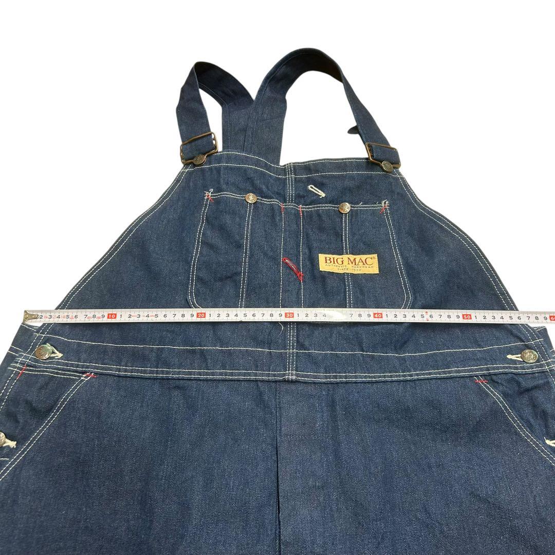 ◾️濃紺 美品◾️80s◾️ビッグマック◾️ローバック◾️オーバーオール◾️デニム◾️