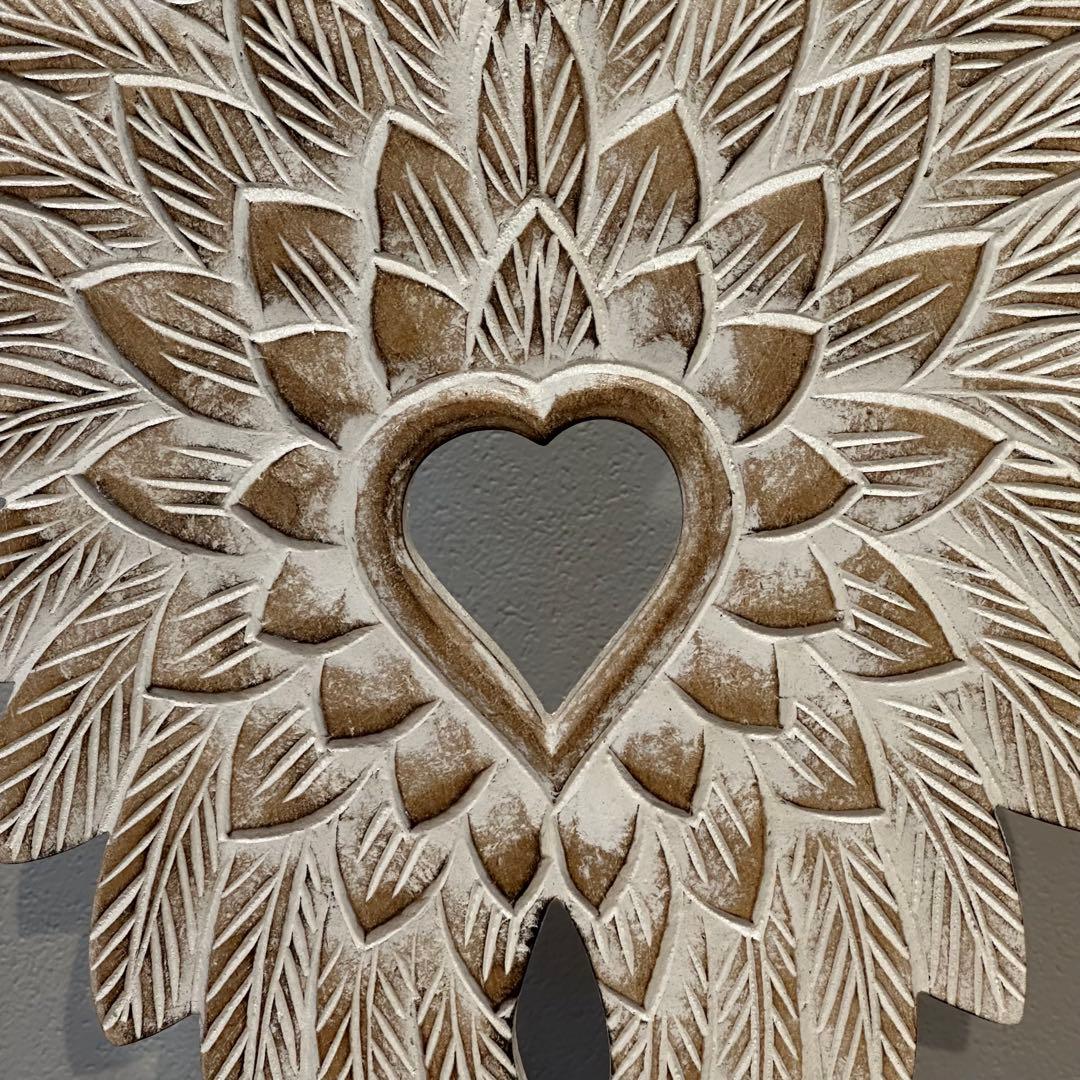 【マミー】バリ島羽根のオブジェとbohoウォールデコ