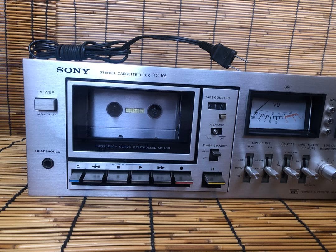 修理済 全機能動作SONY TC-K5カセットデッキ