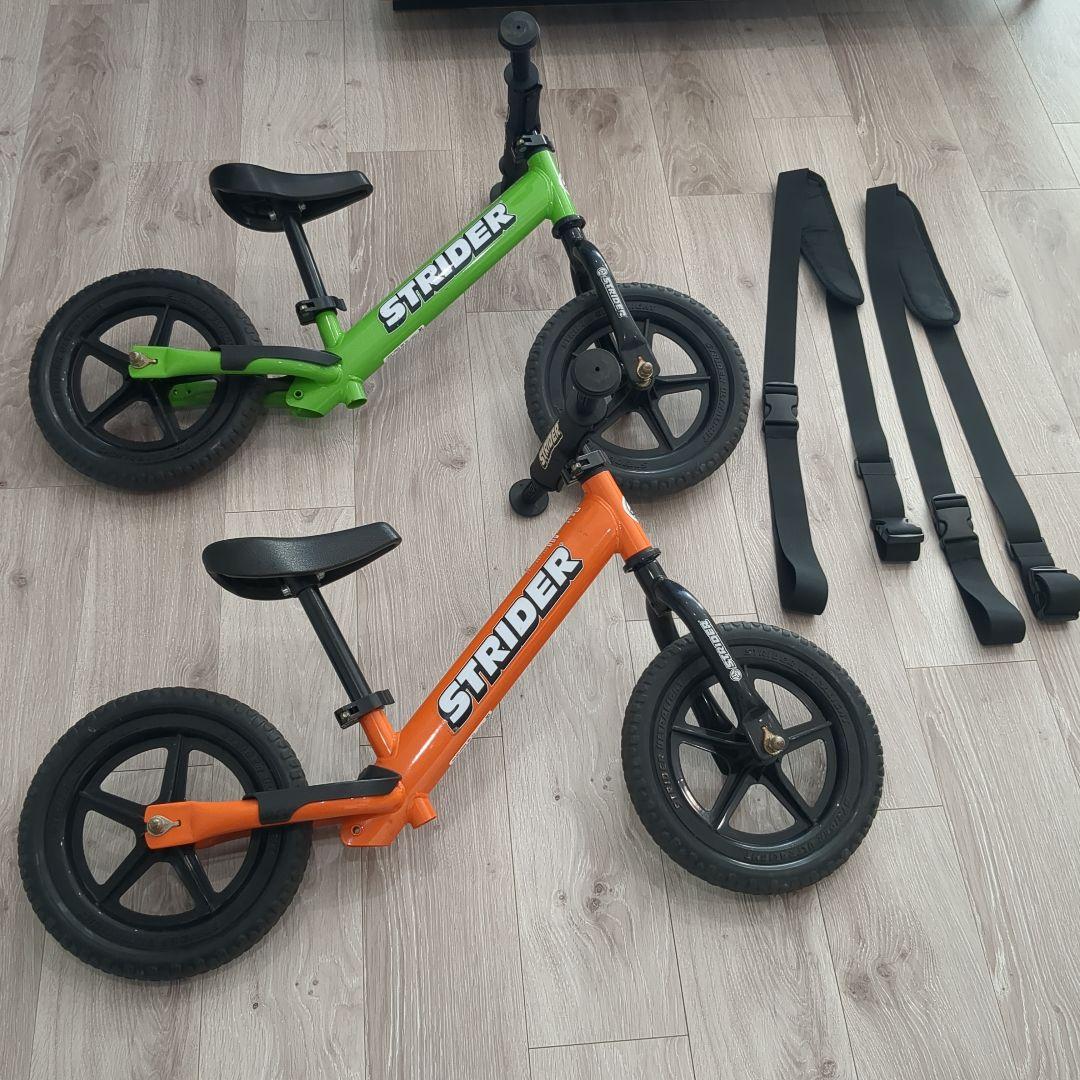 STRIDER SPORT 12 オレンジ グリーン(ショルダーベルト付き)