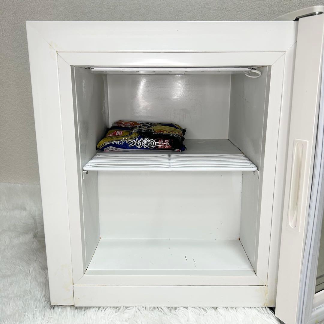 小型 冷凍庫 卓上冷凍ショーケース 30L 照明付き