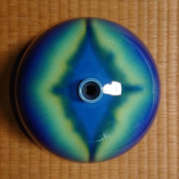 人間国宝3代目徳田八十吉 耀彩 花瓶