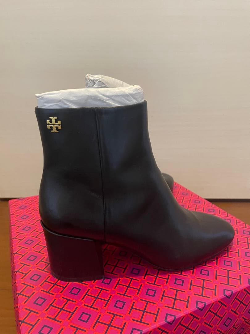 【専用】Tory Burch ブラック　レザー　ショート　ブーツ US5.5