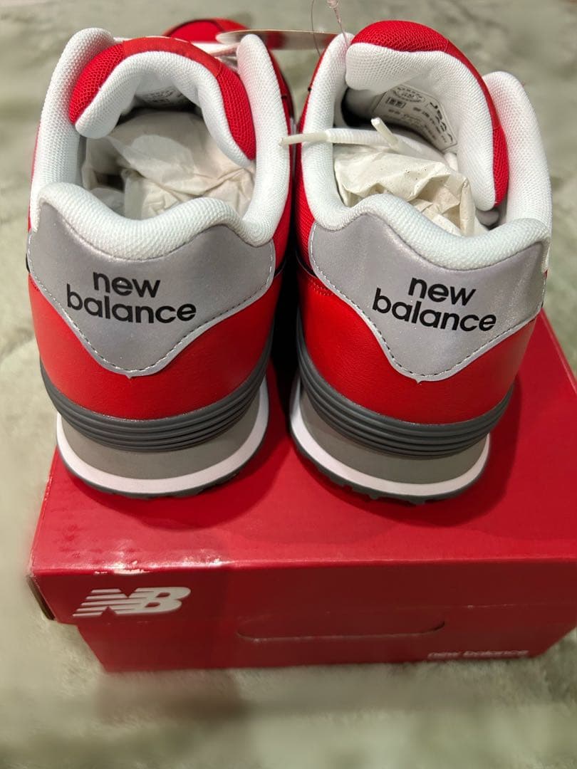 New Balance PL-331 赤/白 26.0 EEE 安全靴