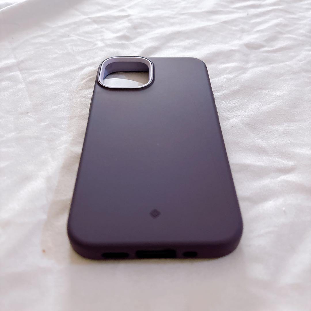 ☆iPhone 12 mini ケース 紫色 シリコン サラサラ アイフォン
