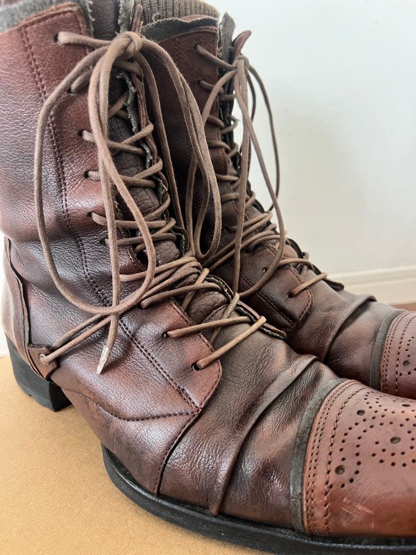 00s archive アルフレッドバニスター レイヤードブーツ ppfmエディ