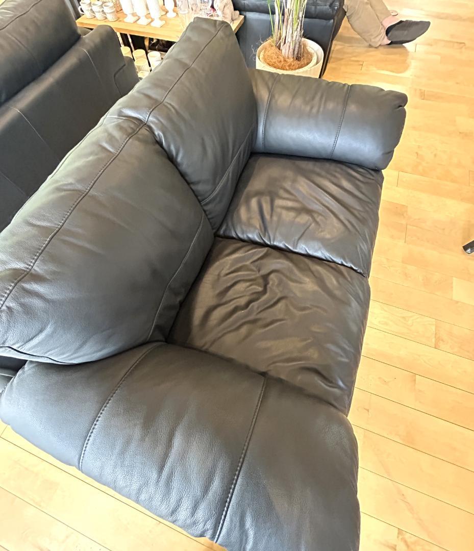 NITORI 2人掛け ソファ ブラック