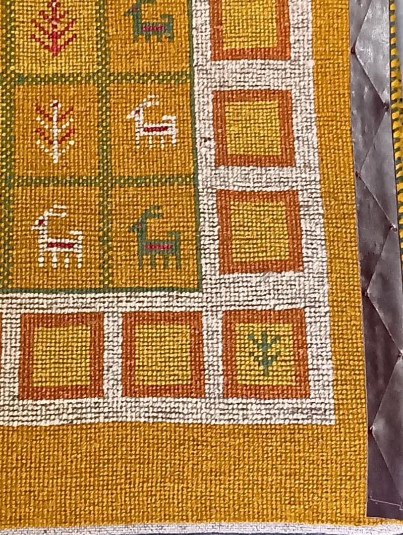 ペルシャ絨毯　ギャッベ　手織り　イラン(40)