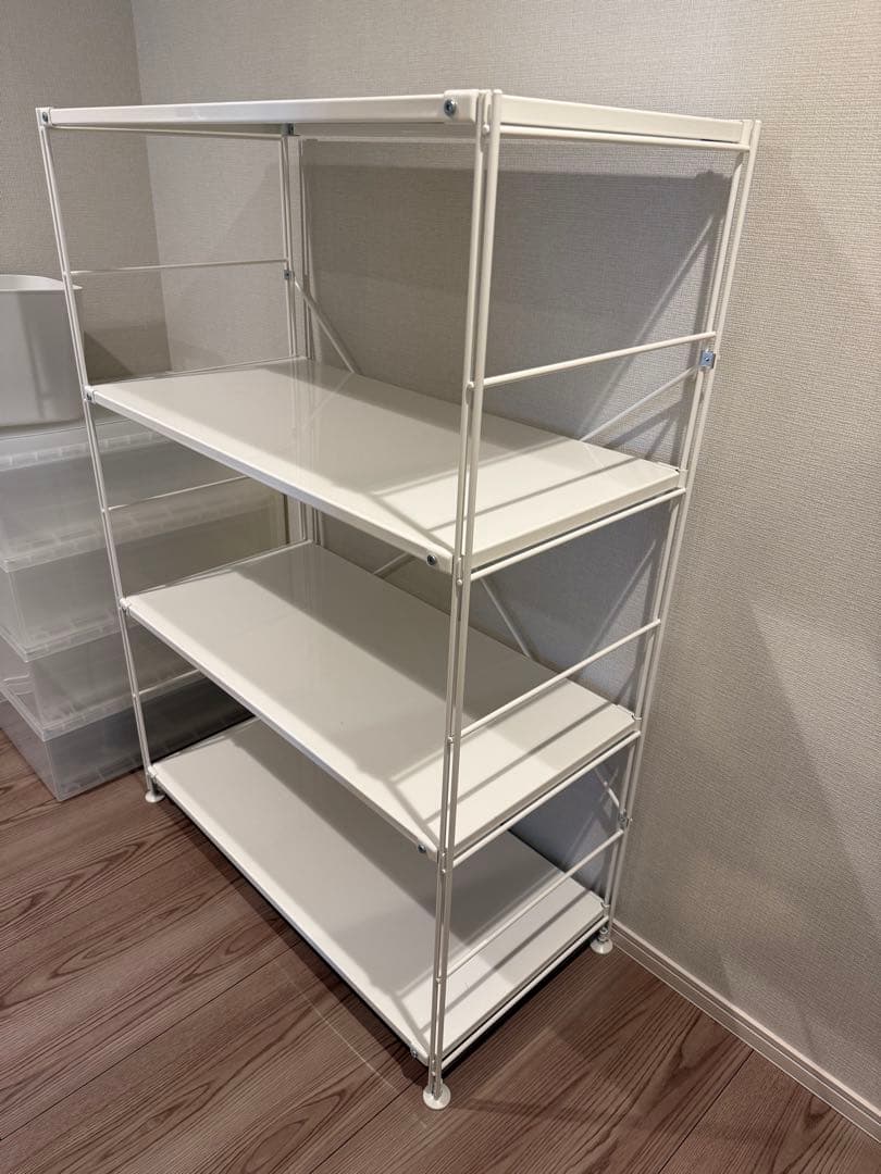 【送料込】無印良品　スチールユニットシェルフ　ワイド　中