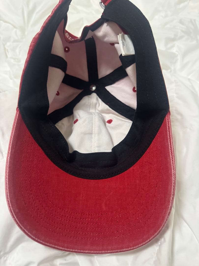 SUPREME 赤 キャップ Sロゴ