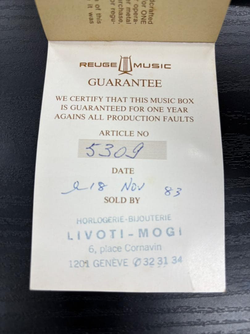 希少 REUGE 72弁 高級オルゴール 良音 3曲 ガボット ドンファン 魔笛