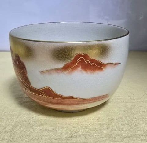 九谷焼　錦峰造　茶碗 抹茶碗 茶器 金彩 茶道具