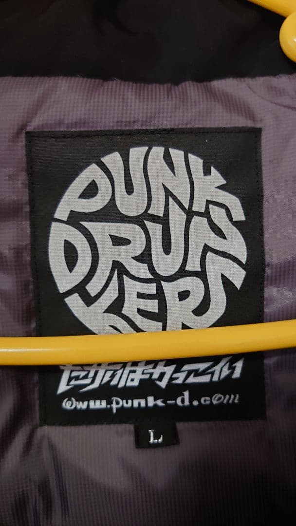 PUNK DRUNKERS(パンクドランカーズ) ブラックダウンジャケット