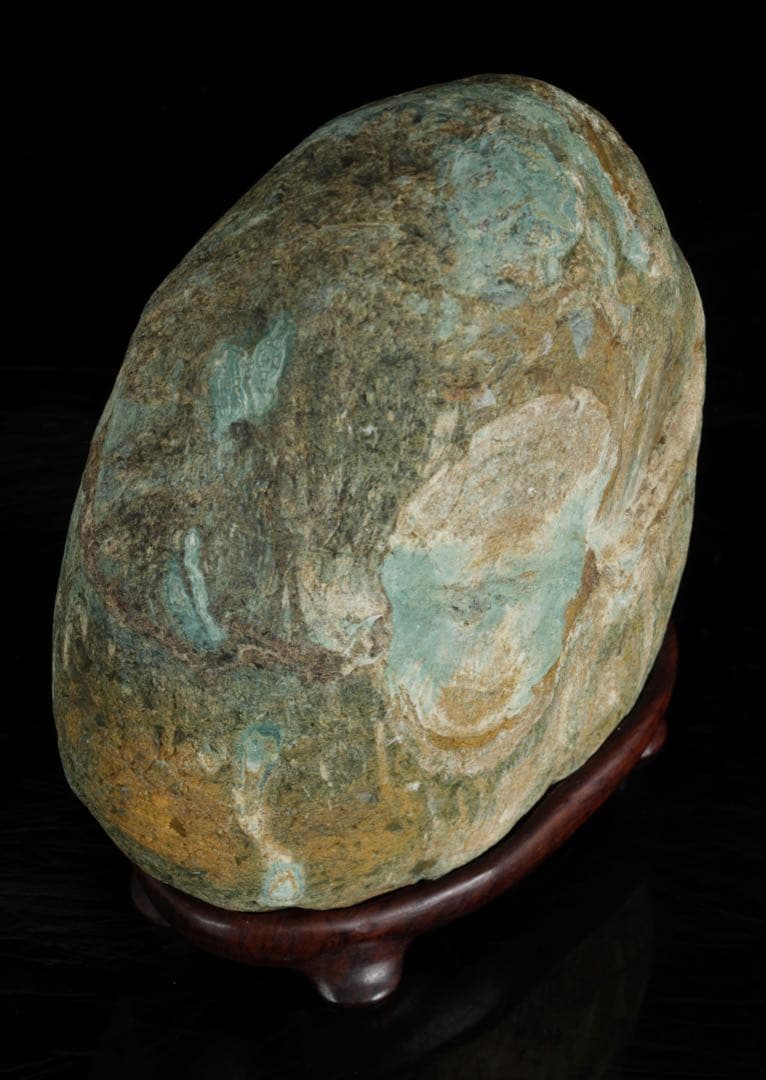 土岐石　水石 天然石 鑑賞石 4.4kg 景石 盆石 盆景 盆石 景観石 飾石