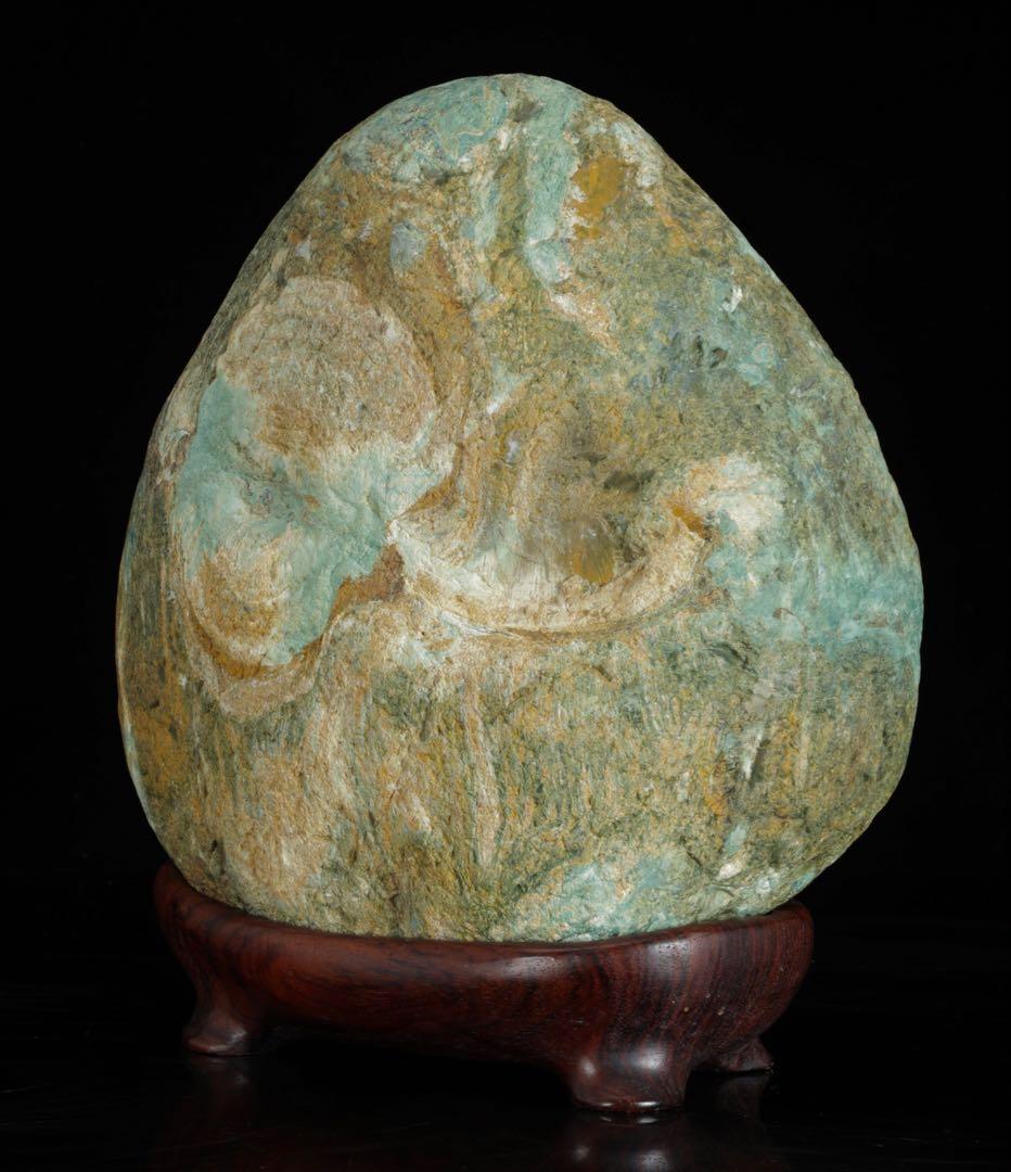 土岐石　水石 天然石 鑑賞石 4.4kg 景石 盆石 盆景 盆石 景観石 飾石