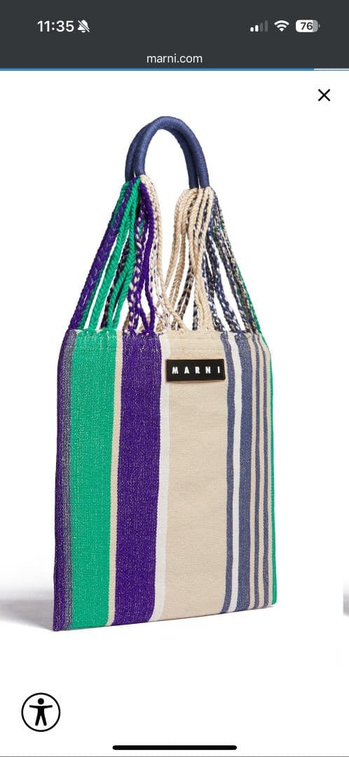 【未使用】MARNI　HAMMOCK BAG　マルニ　 ハンモックバック