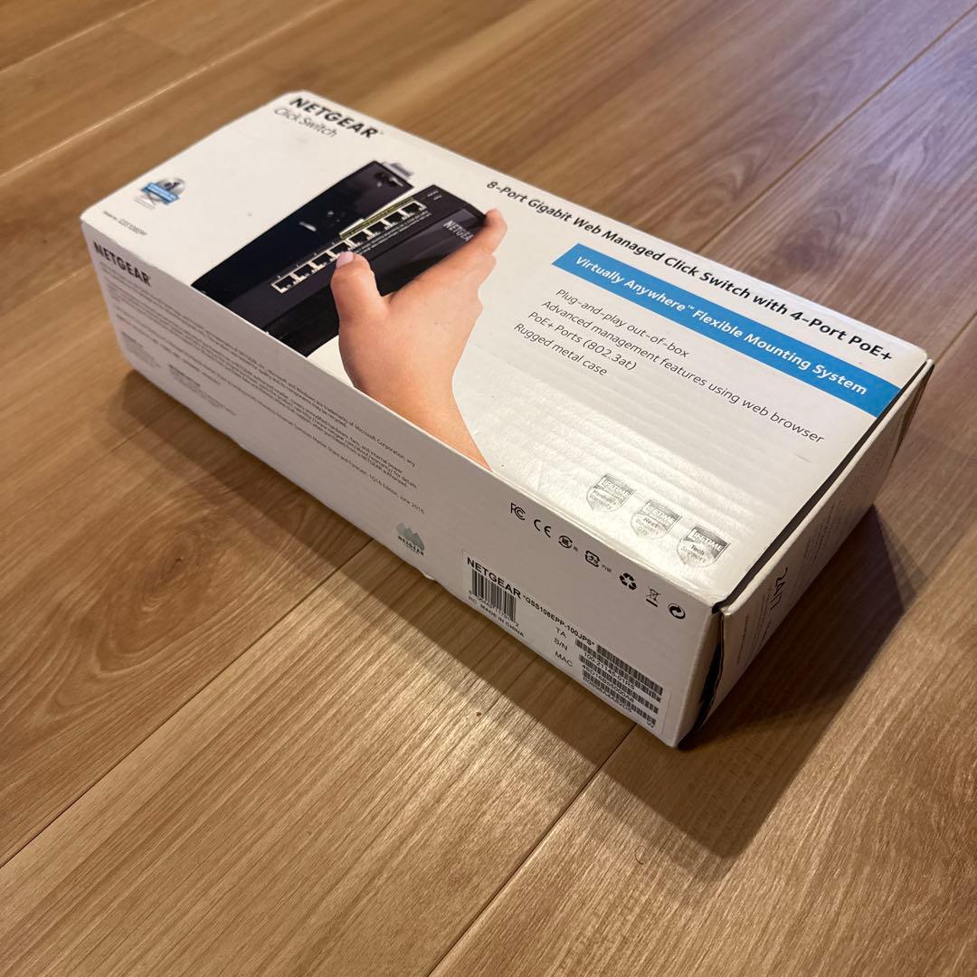 【新品未使用品】NETGEAR クリックスイッチ GSS108EPP