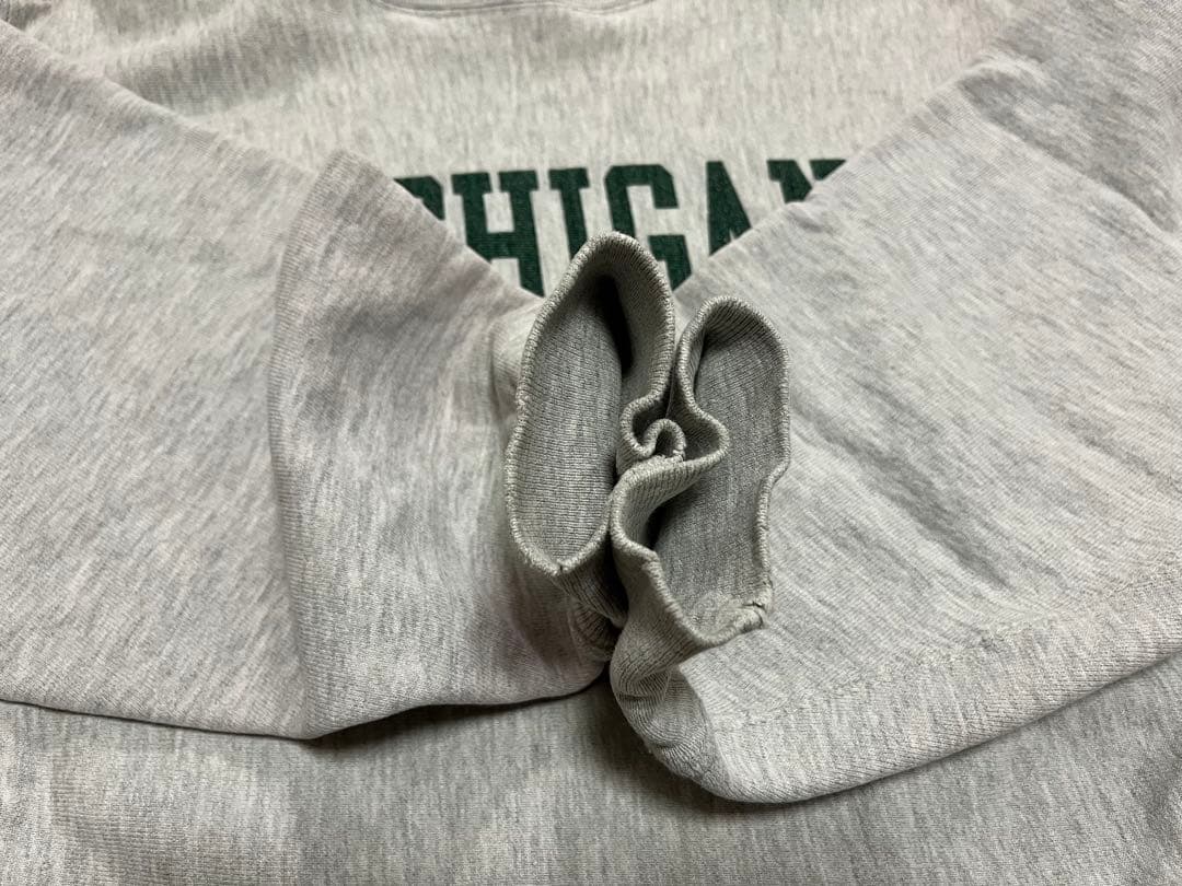 80s チャンピオン リバースウィーブ トリコタグ 染み込み USA製 ミシガン