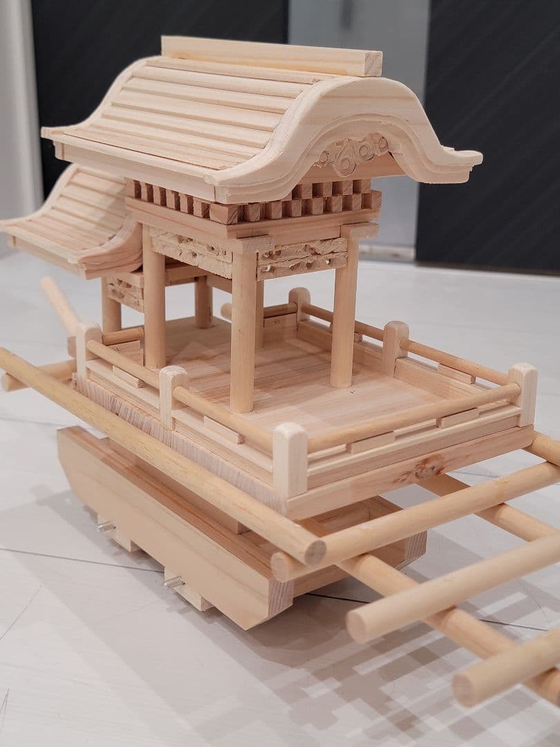 だんじり(地車)ミニだんじり　最後の一台　12月中だけ獅噛プレゼント