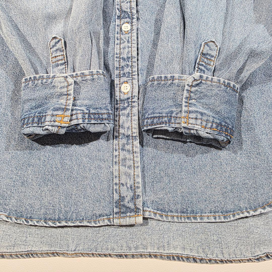 リヴドロワ 【MONN.:.(モン)】ビッグデニムシャツ ブルー