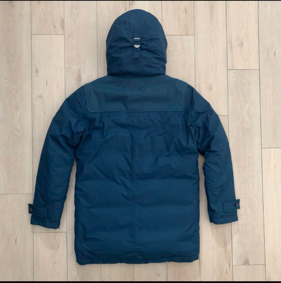 Ｌノースフェイスネイビー紺ダッフルグースダウンジャケットパーカー