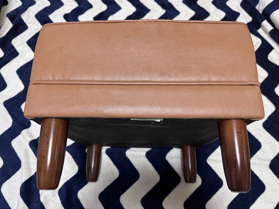 【値下げ】カリモク60 オットマン　スツール　キャメル