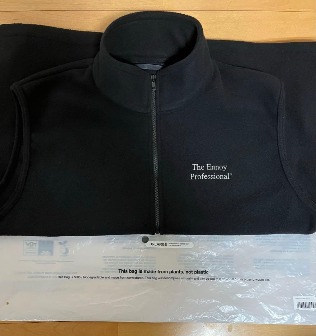 The Ennoy Professional フリースベスト ブラック　XL