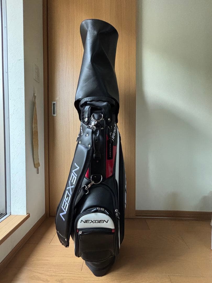 NEXGEN キャディバッグ ホワイト/ブラック/レッド