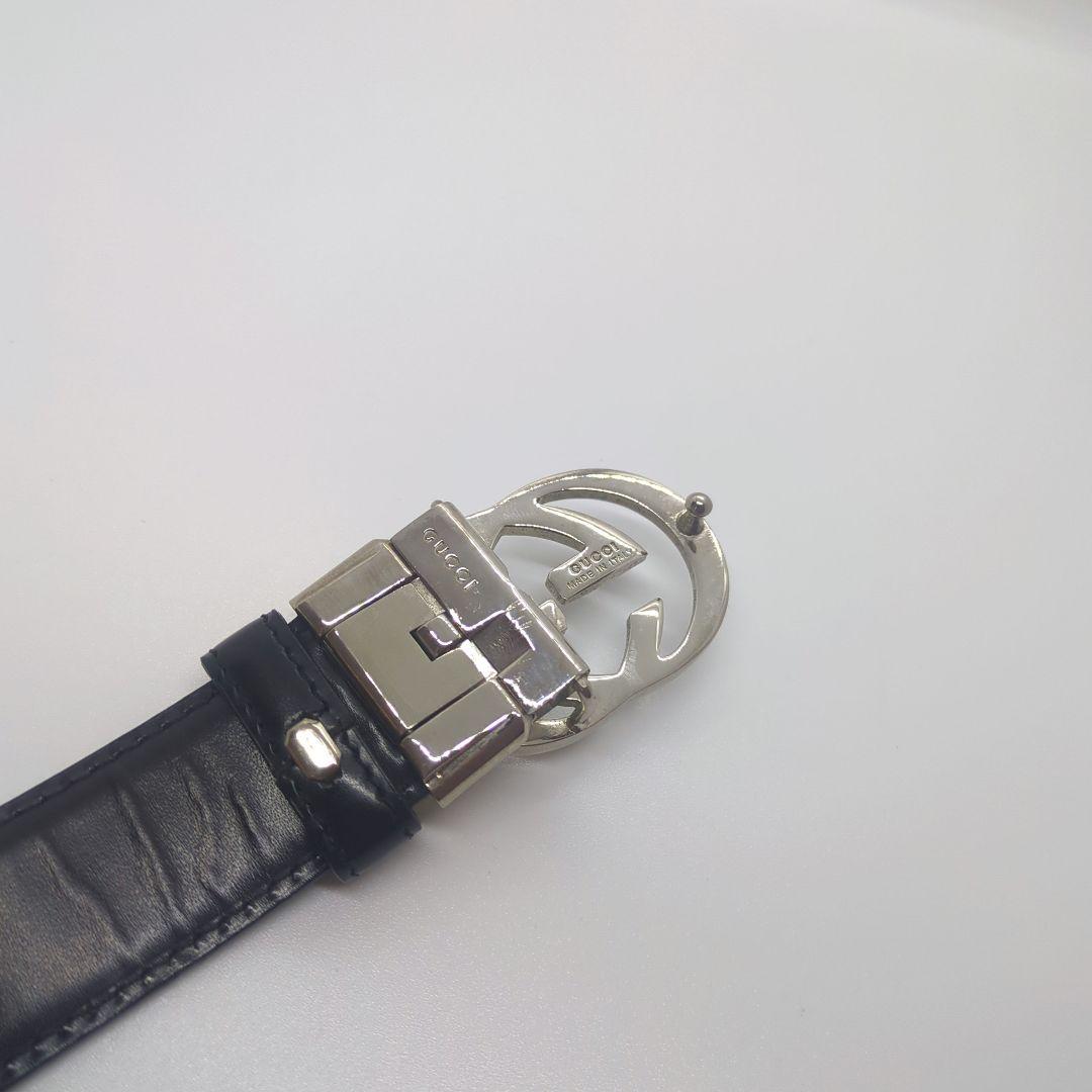 GUCCI　ベルト　インターロッキング　シルバー　グッチ　約90cm