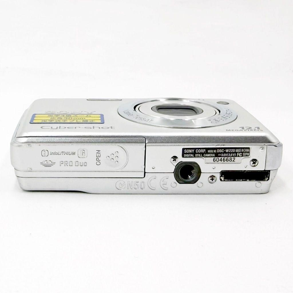 ソニー Cyber-shot DSC-W220 SC シルバー コンデジ カメラ
