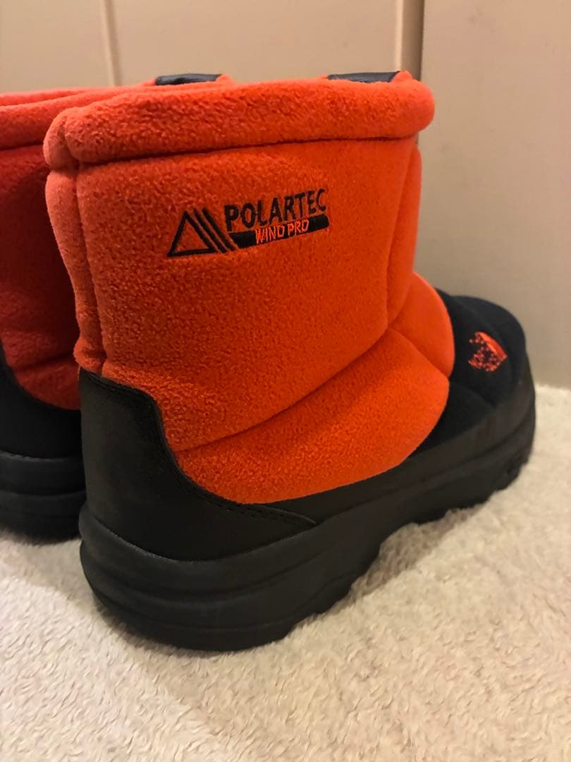 美品THE NORTH FACE ポーラテック ヌプシ ショートブーツ オレンジ