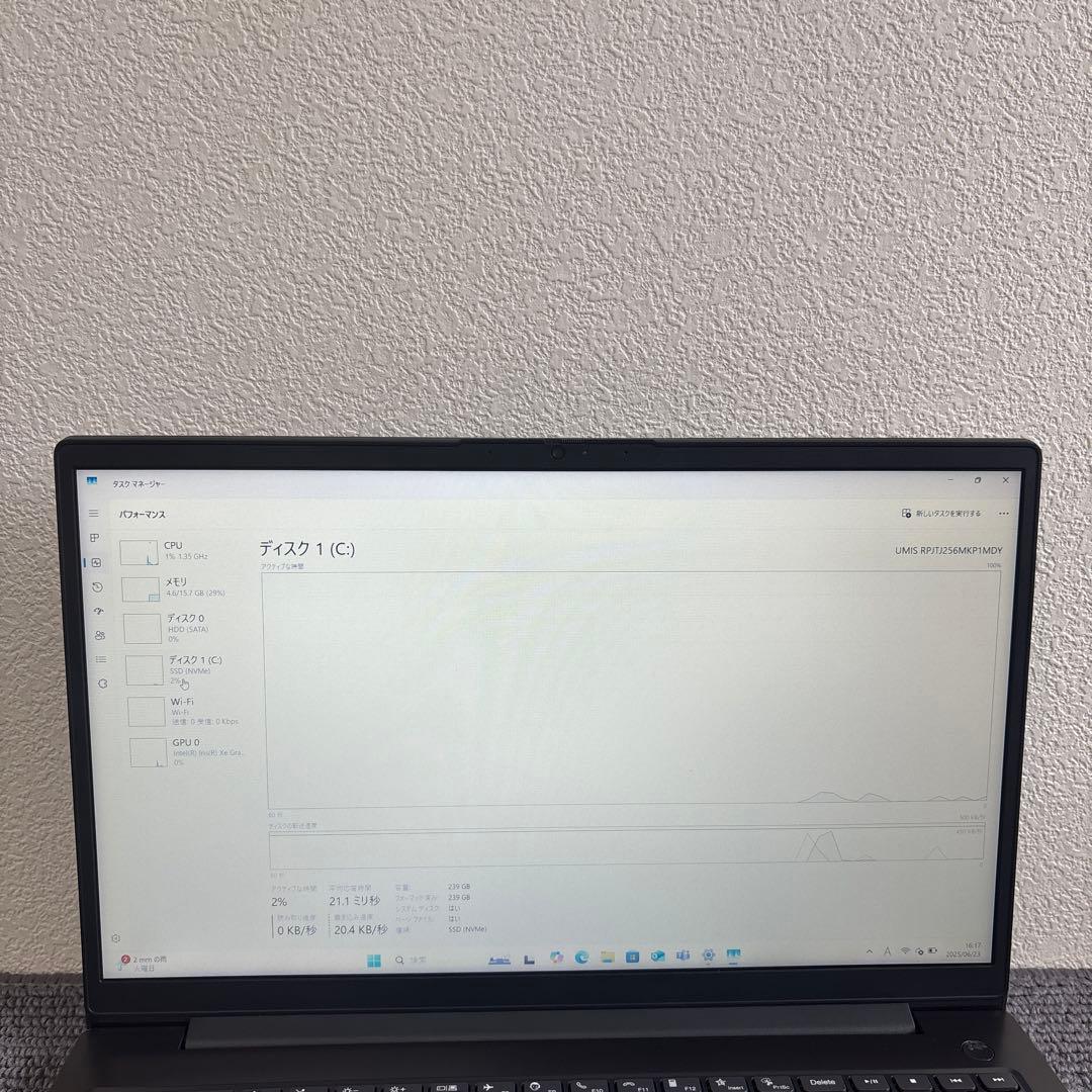 lenovo V15 G4 IRU i7-1335U メモリ16GB #6075