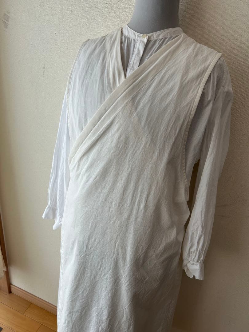 hatsutoki kitchen ノースリーブポップオーバー(エクリュ)