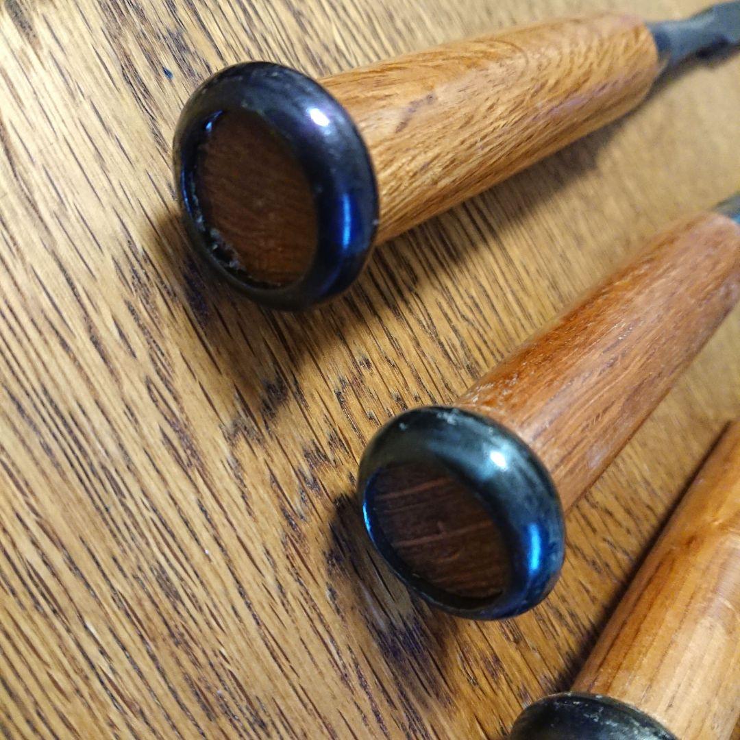 秀丸 ☆ 追入 鑿 平 ６本セット ３分 ４分 のみ ノミ 彫刻 大工道具 鉋