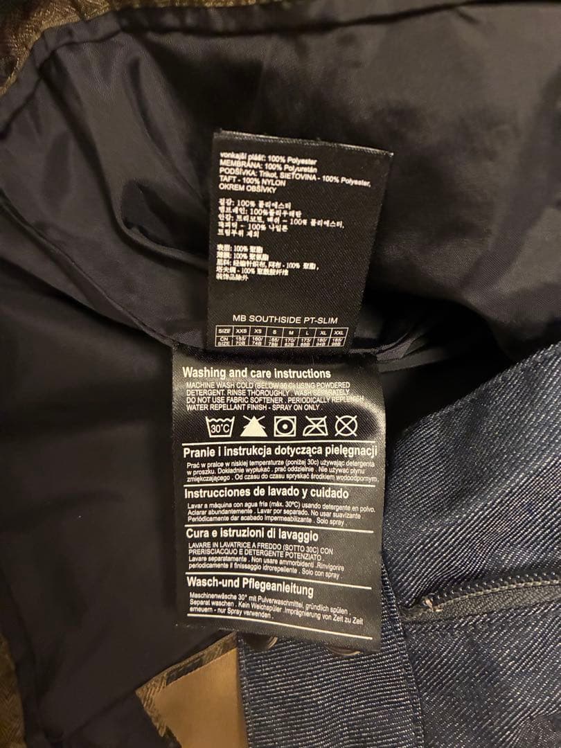 BURTON スノーボードパンツ デニム　雪作業