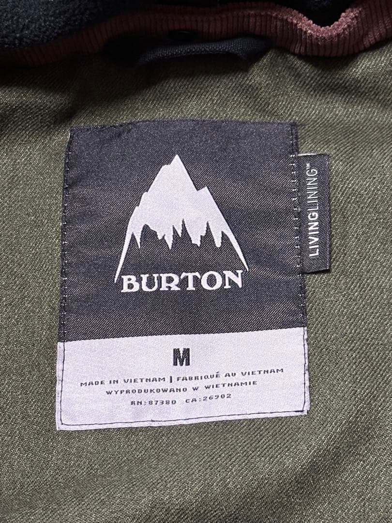 BURTON 迷彩スノーボードジャケット M