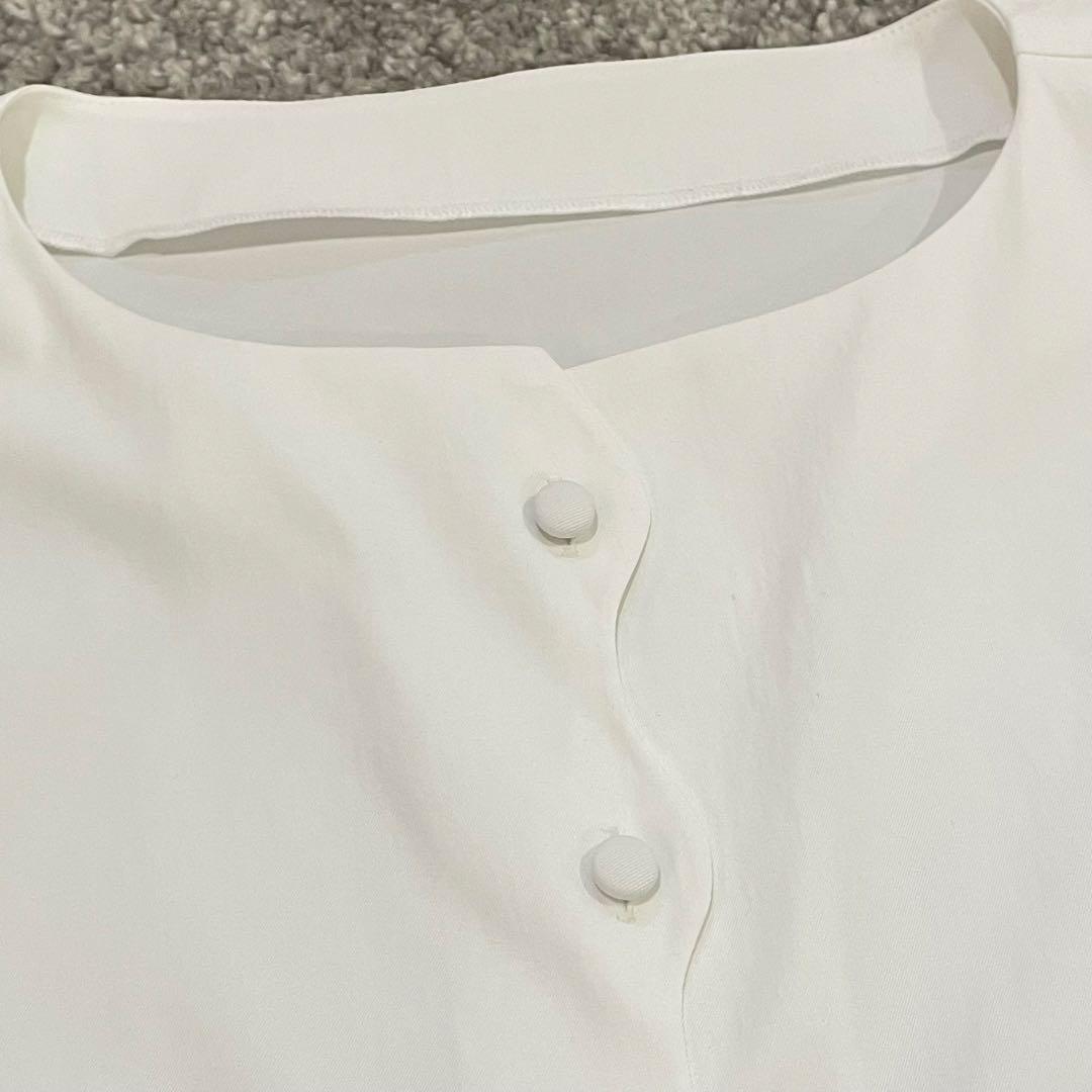 bow.a 水際　ナミナミ　ブラウス　ホワイト