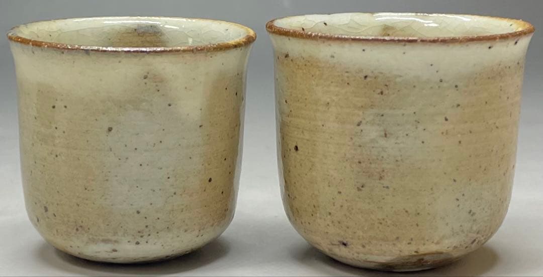 十三代　中里太郎右衛門　徳利　ぐい呑 2客　絵唐津　酒器　Ka802