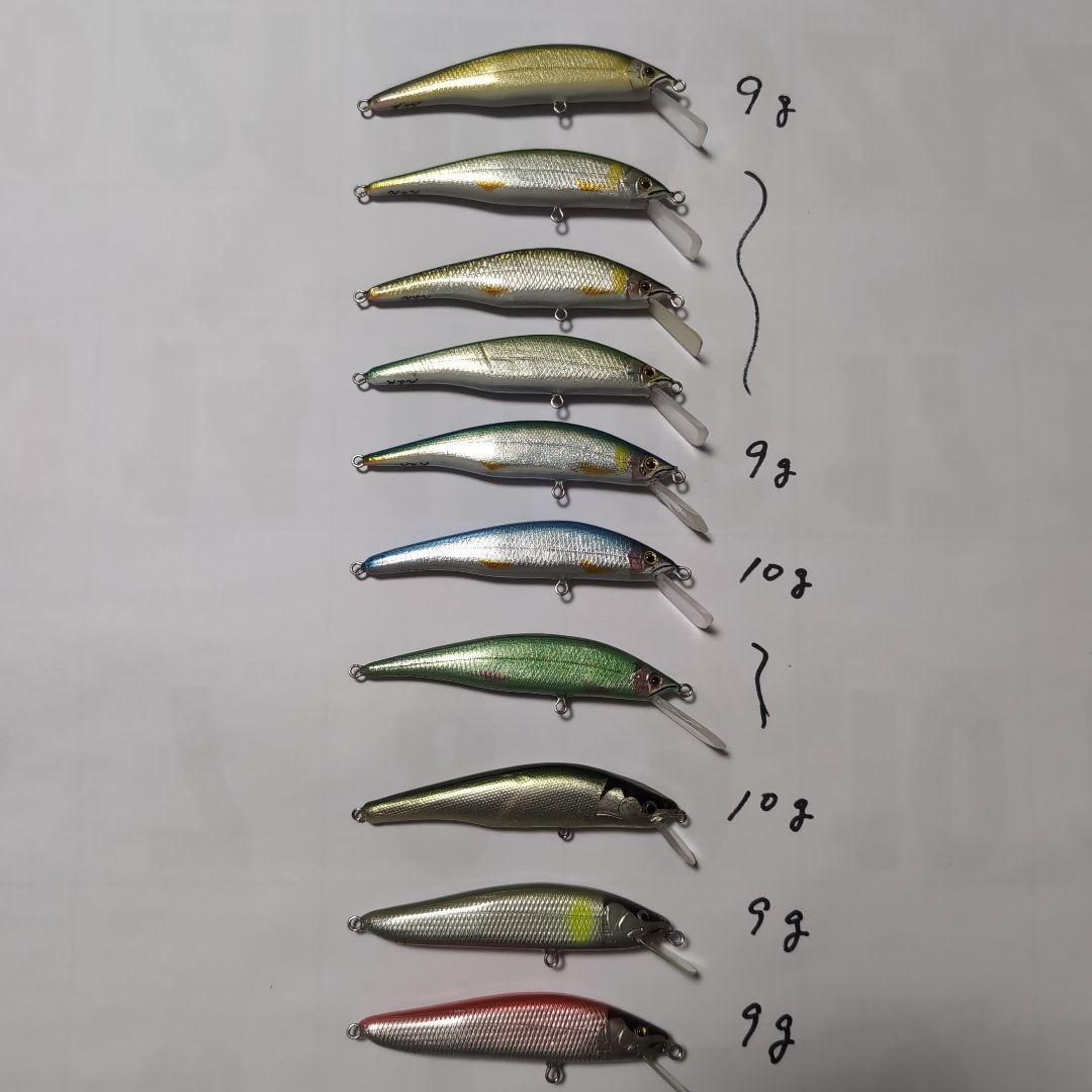 ハンドメイド　ミノー　10個セット