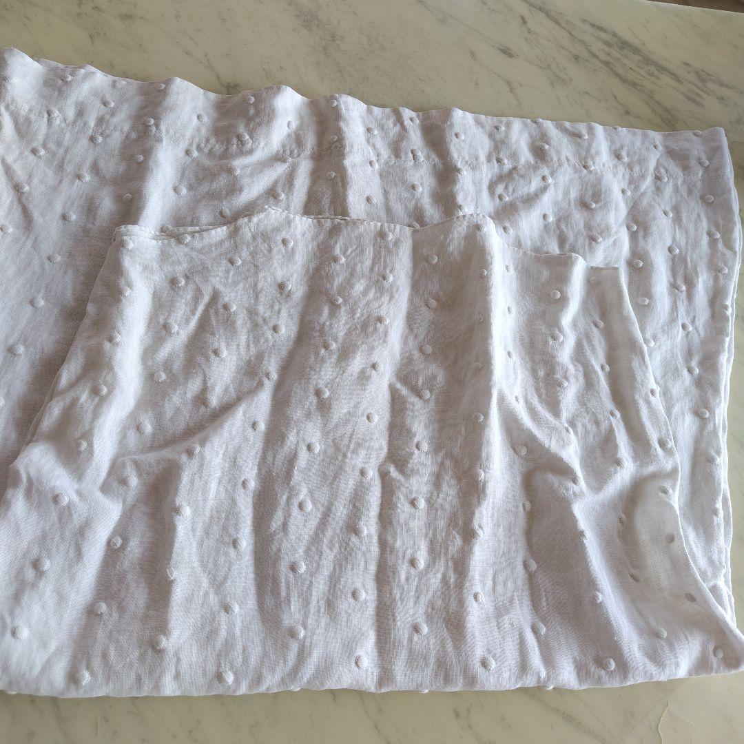 アンティークリネンドレス製作途中