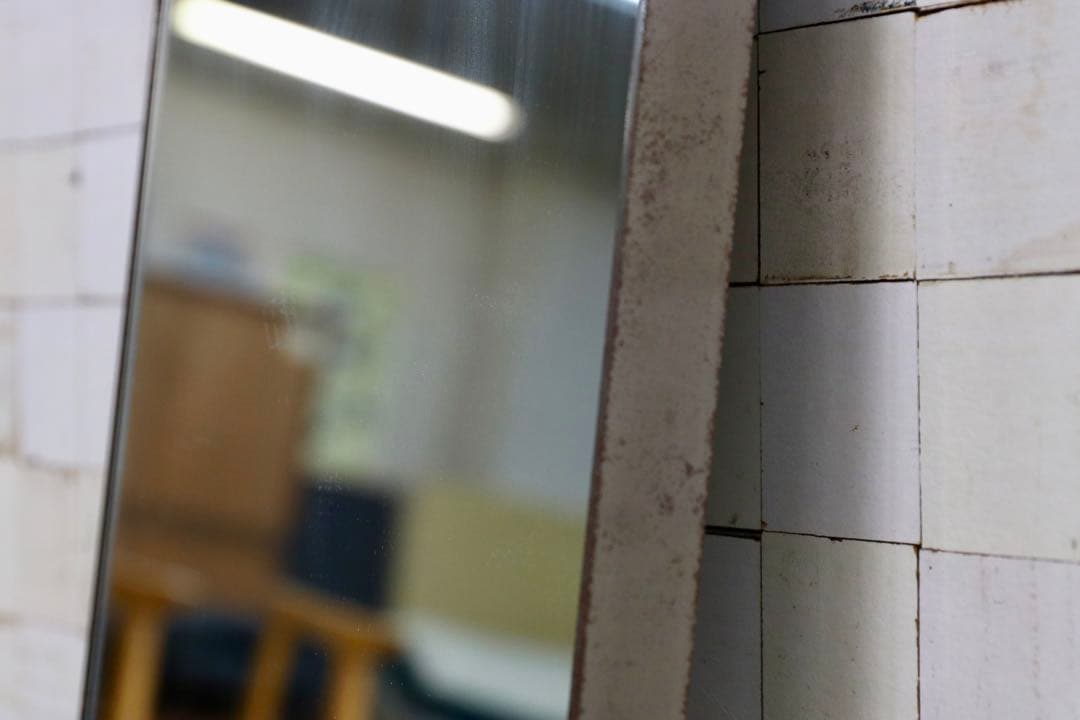 GMHK820○アイアンフレーム インダストリアル ミラー 姿見 鏡 ヴィンテー