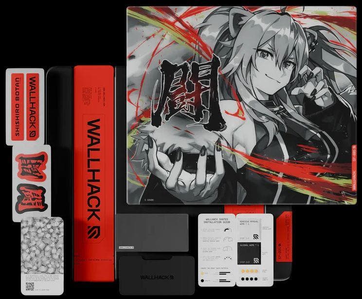 ガラスマウスパッド WALLHACK SP-005 獅白ぼたん