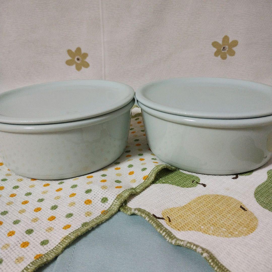 jars 淡い青色 陶器 ボウル 2個セット