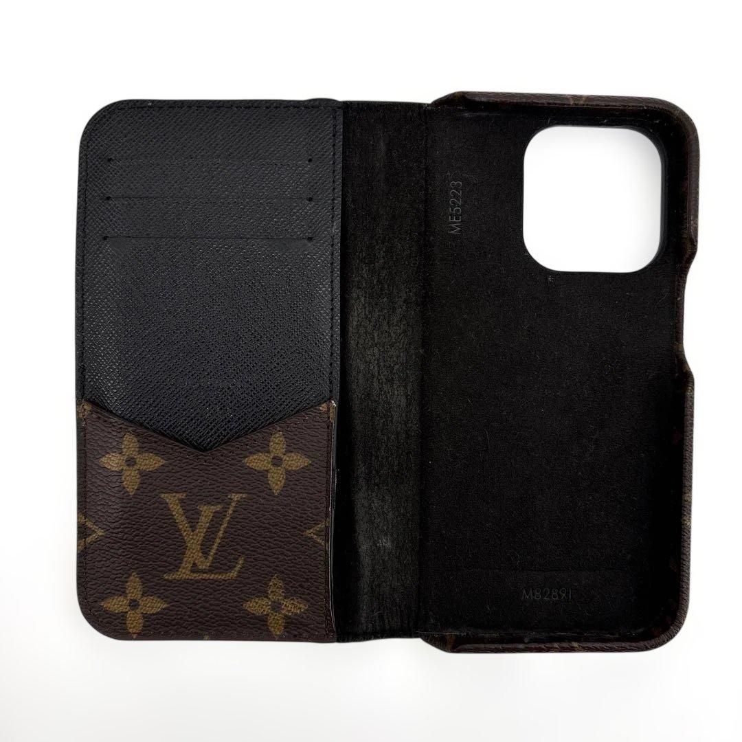 ルイヴィトン フォリオ モノグラム iphone15 PRO スマホケース手帳型
